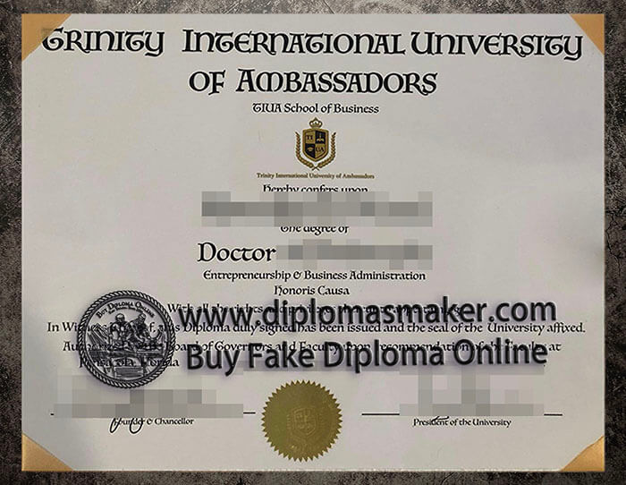 purchase realistic Trinity International University diploma