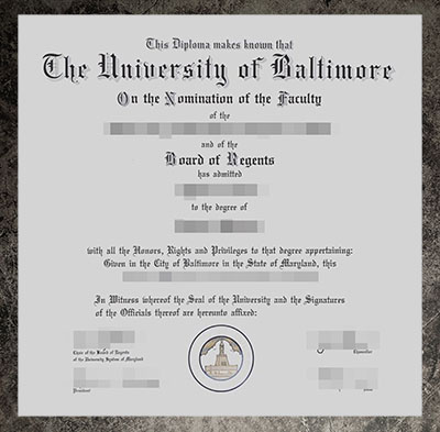 purchase realistic University of Baltimore degree