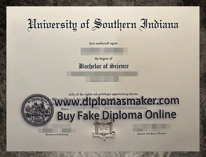 purchase realistic University of Southern Indiana diploma