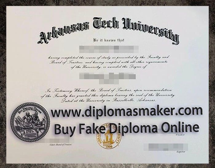 purchase realistic Arkansas Tech University diploma