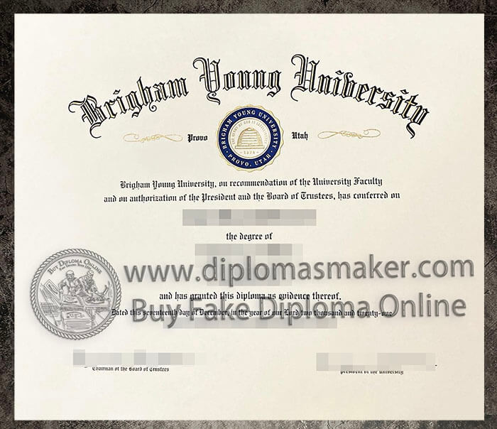 purchase realistic Brigham Young University diploma