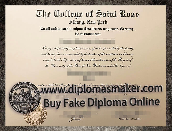 purchase realistic College of Saint Rose diploma