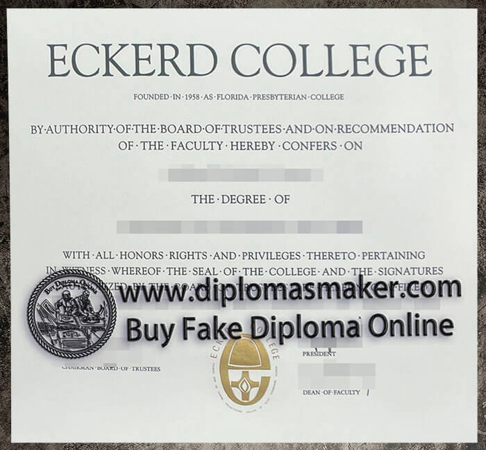 purchase realistic Eckerd College diploma