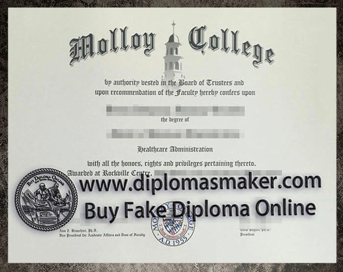 purchase realistic Molloy College diploma