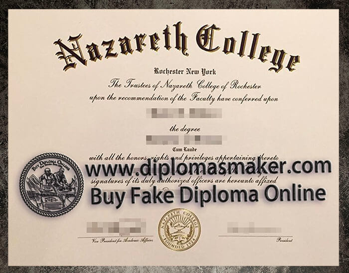 purchase realistic Nazareth College diploma