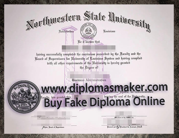 purchase realistic Northwestern State University diploma