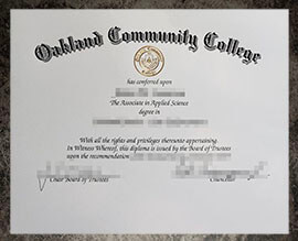 purchase realistic Oakland Community College degree