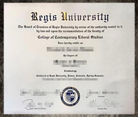 purchase realistic Regis University degree