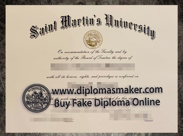 purchase realistic Saint Martin's University diploma