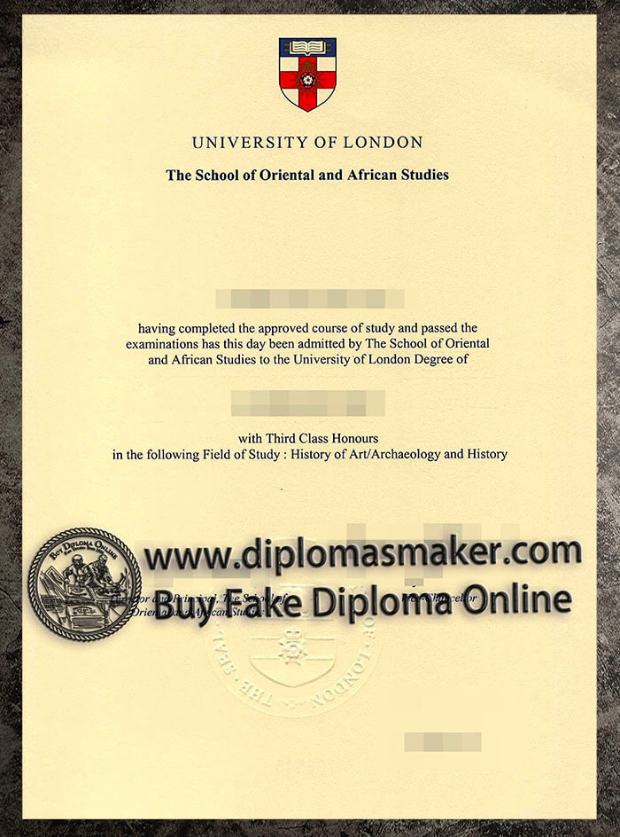 purchase realistic School of Oriental and African Studies diploma