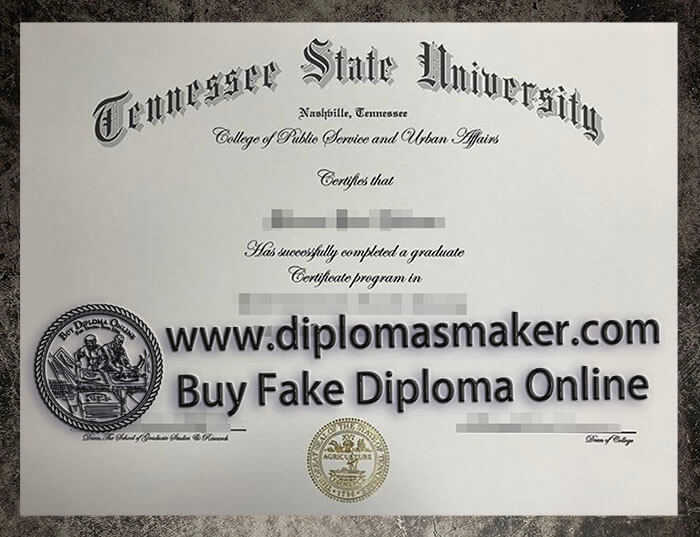 purchase realistic Tennessee State University diploma