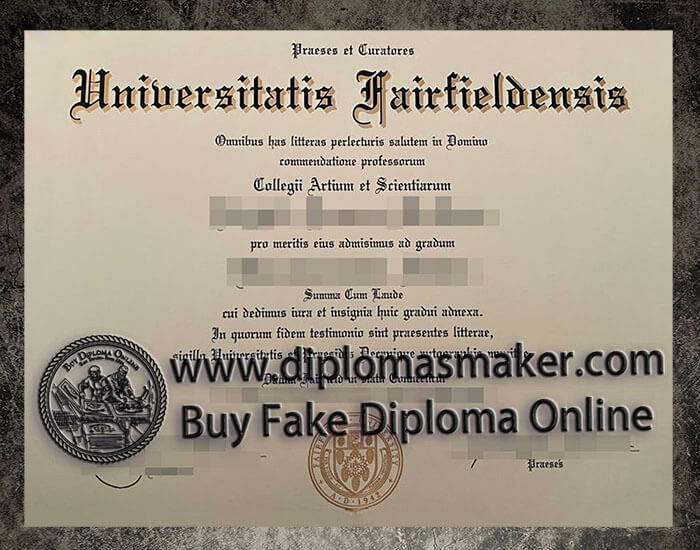 purchase realistic Universitatis FairfieldnSis diploma