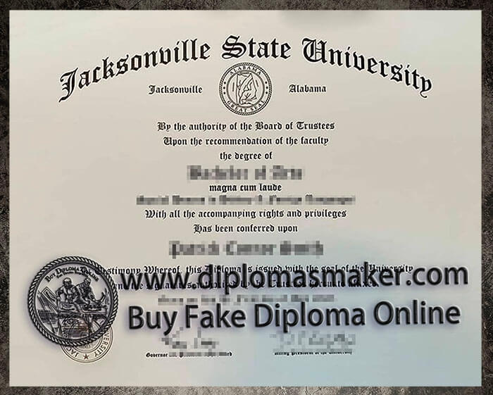 purchase realistic Jacksonville State University diploma