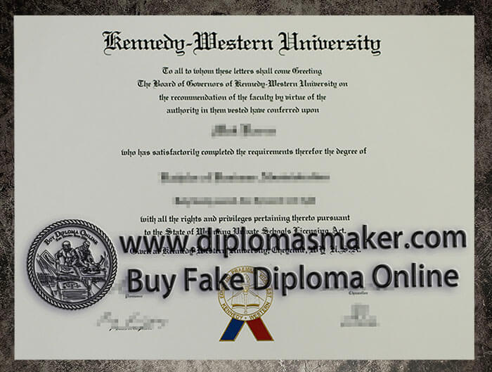 purchase realistic Kennedy-Western University diploma