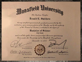 purchase realistic Mansfield University degree