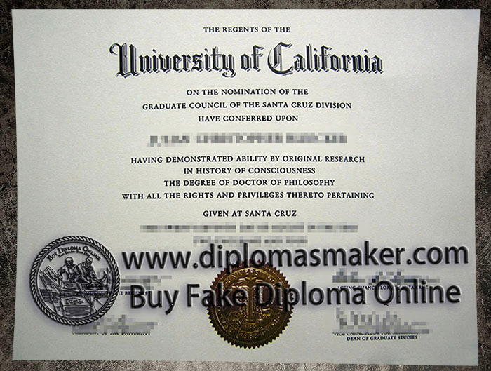 purchase realistic UC Santa Cruz diploma