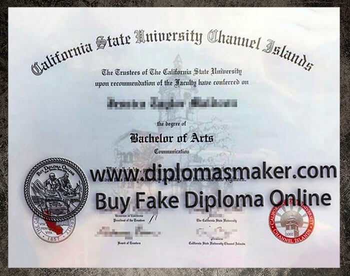 purchase realistic California State University Channel Islands diploma