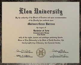 purchase realistic Elon University degree