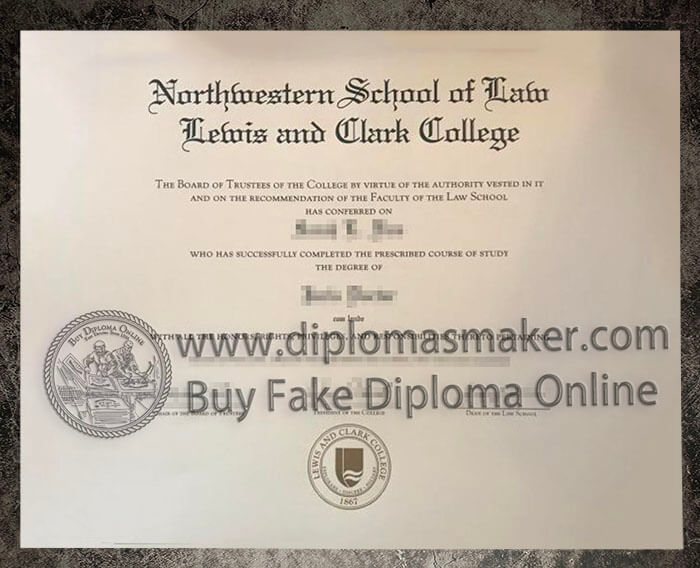 purchase realistic Lewis and Clark College diploma