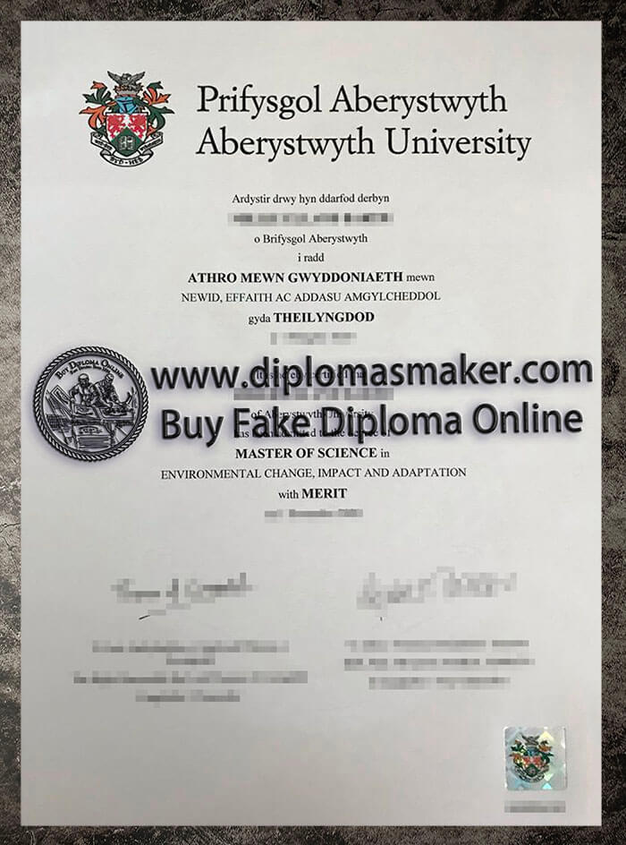 purchase realistic Aberystwyth University diploma