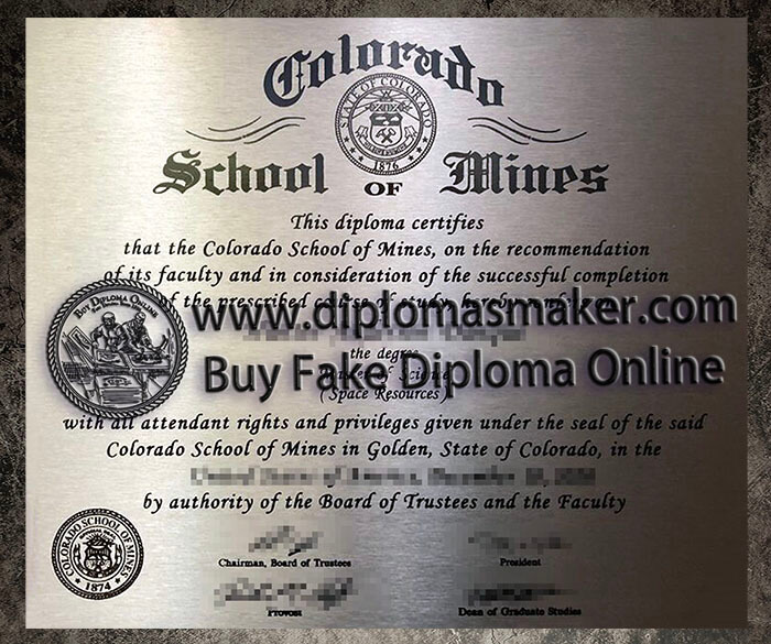 purchase realistic Colorado School of Mines diploma