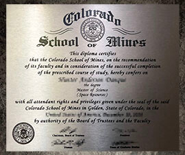 purchase realistic Colorado School of Mines degree