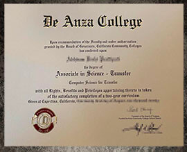 purchase realistic De Anza College degree