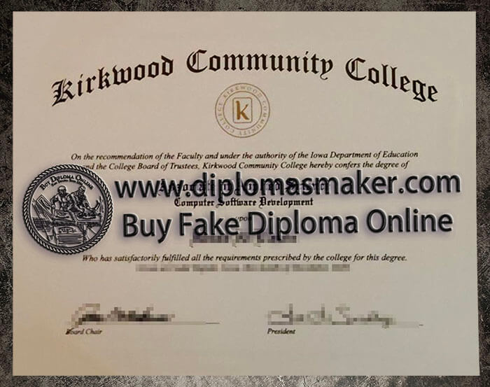 purchase realistic Kirkwood Community College diploma