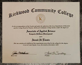 purchase realistic Kirkwood Community College degree