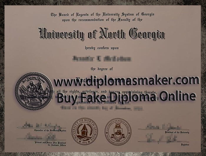 purchase realistic University of North Georgia diploma