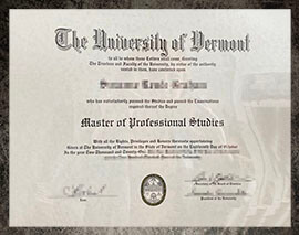 purchase realistic University of Vermont degree