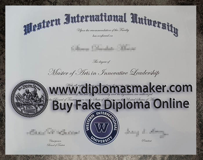 purchase realistic Western International University diploma