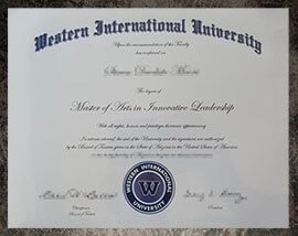 purchase realistic Western International University degree