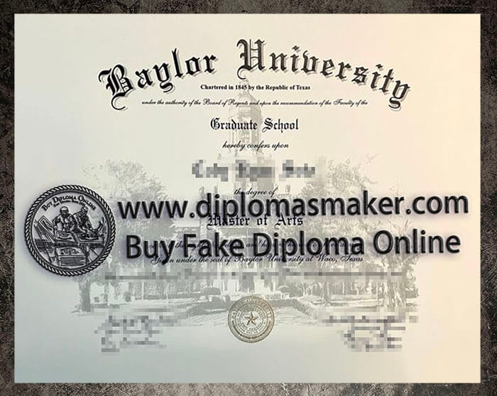 purchase realistic Baylor University diploma