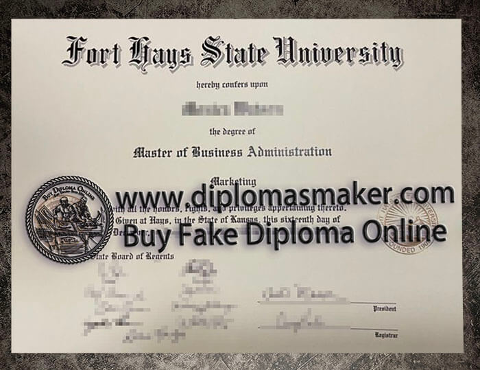 purchase realistic Fort Hays State University diploma