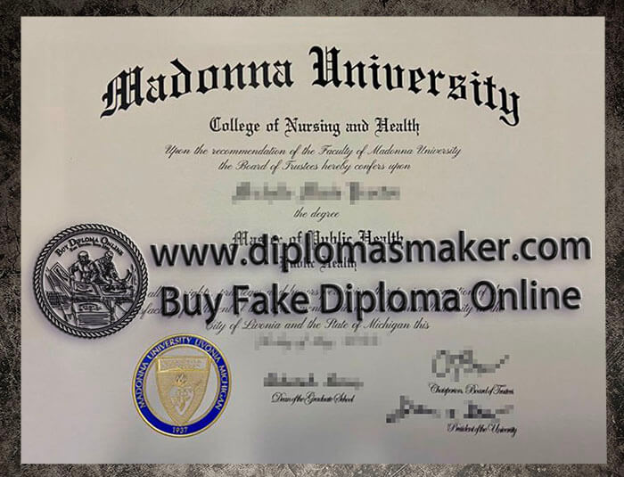 purchase realistic Madonna University diploma