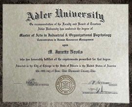 purchase realistic Adler University degree