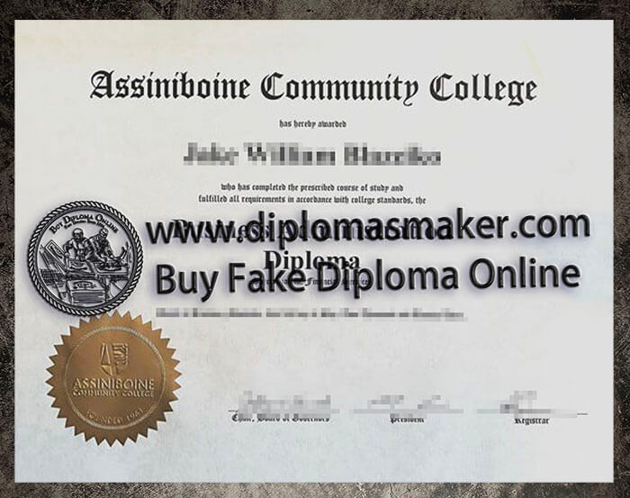 purchase realistic Assiniboine Community College diploma