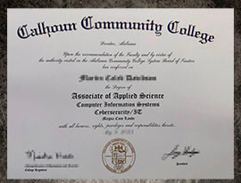 purchase realistic Calhoun Community College degree