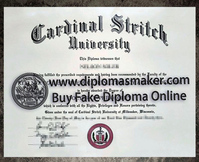 purchase realistic Cardinal Stritch University diploma