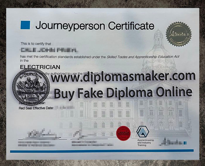 purchaae realistic Journeyperson Certificate