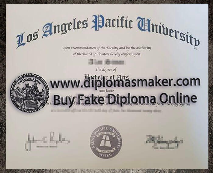 purchase realistic Los Angeles Pacific University diploma