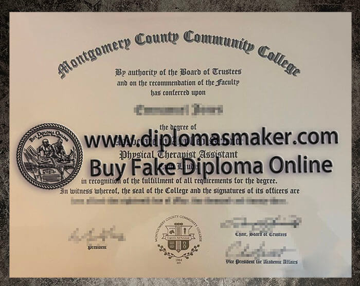 purchase realistic Montgomery County Community College diploma