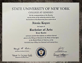 purchase realistic SUNY Geneseo degree