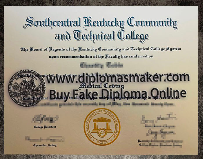 purchase realistic Southcentral Kentucky Community and Technical College degree