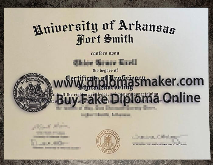 purchase realistic University of Arkansa Fort Smith diploma