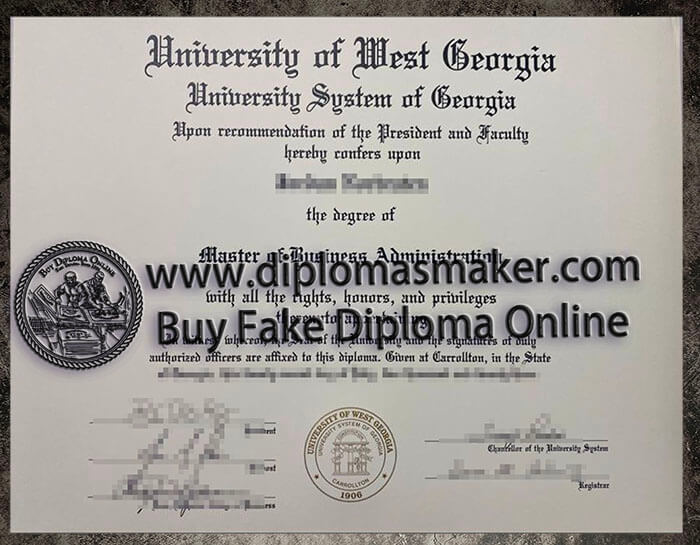 purchase realistic University of West Georgia diploma