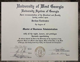 purchase realistic University of West Georgia degree