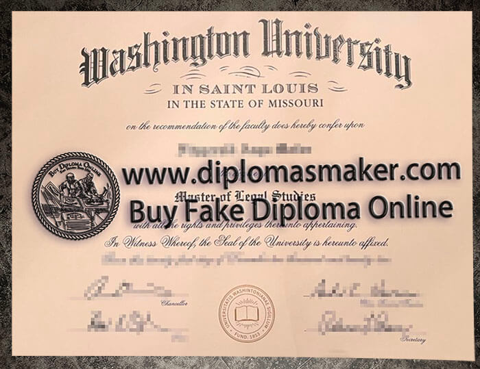 purchase realistic Washington University in St Louis diploma