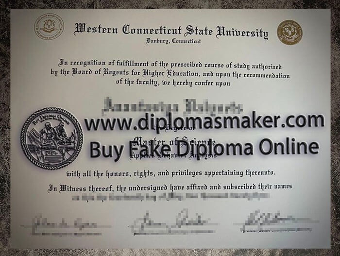 purchase realistic Western Connecticut State University diploma